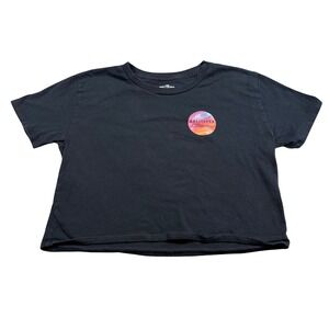 Hollister Cropped California Sunset Graphic Shirt Y2K Casual Surf Skater XS